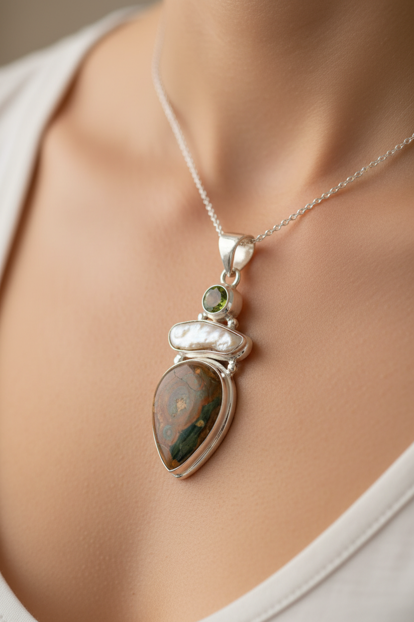 Semi Precious Stone Pendant