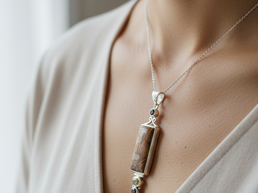 Semi Precious Stone Pendant