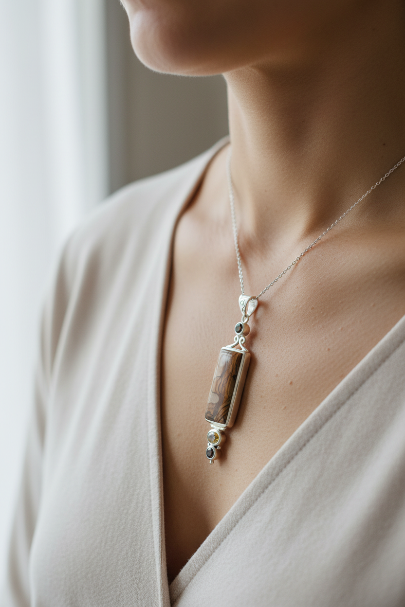 Semi Precious Stone Pendant