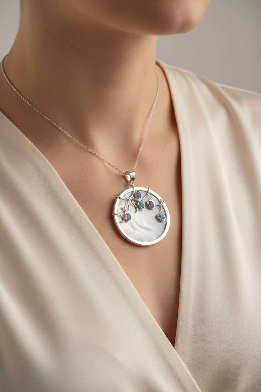 Shell and Opal Pendant
