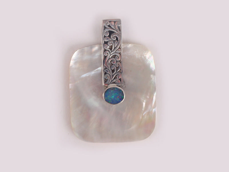 Shell and Opal Pendant