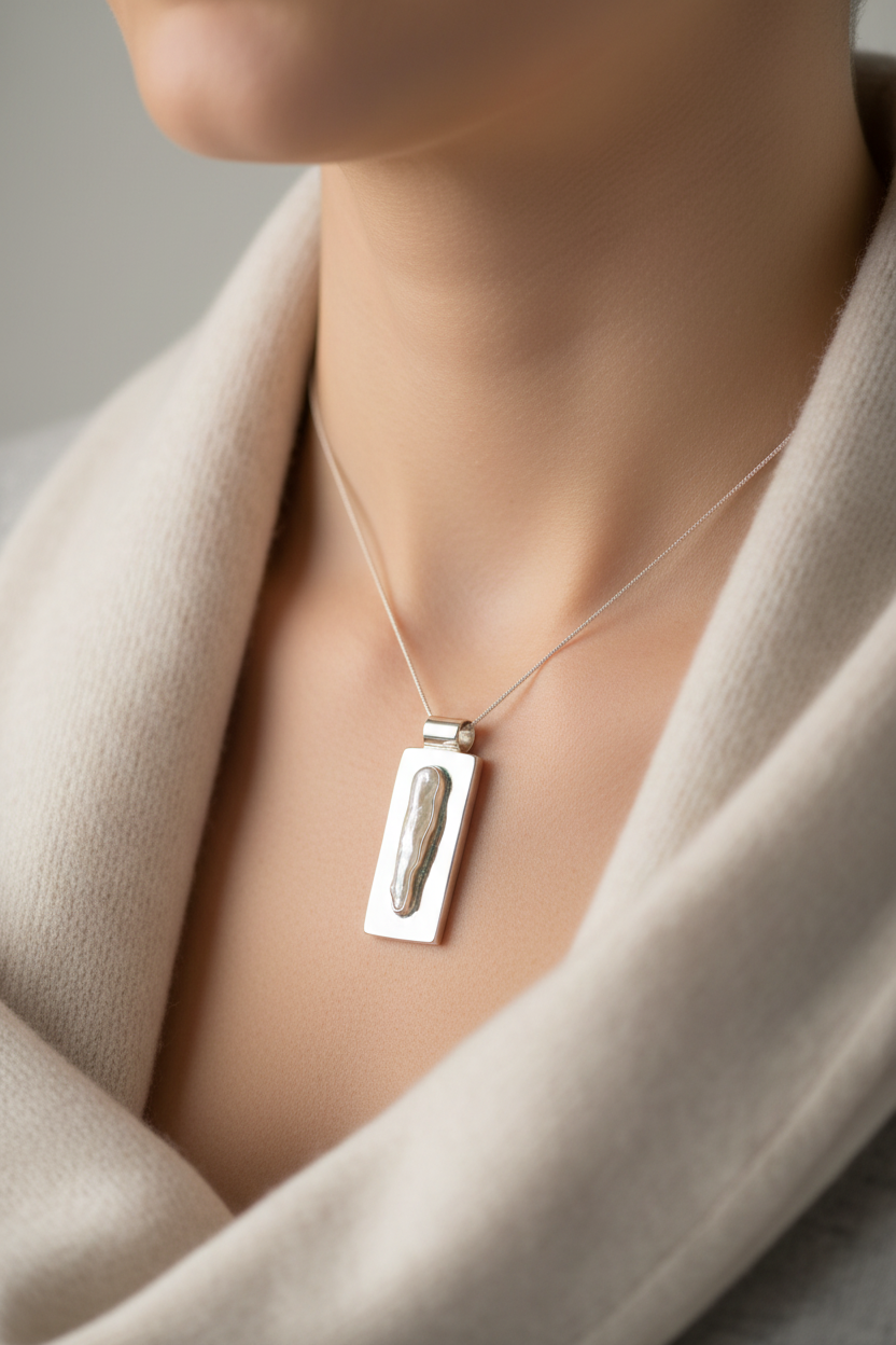 Shell and Opal Pendant