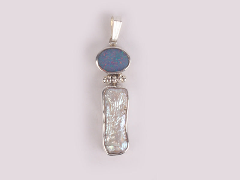 Shell and Opal Pendant