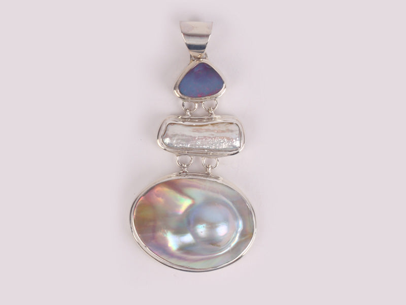 Shell and Opal Pendant