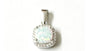 Opal And Cz Pendant