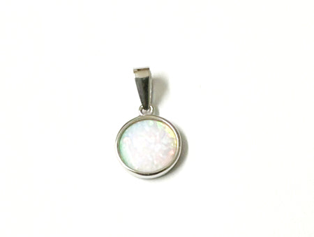 Opal Silver Pendant