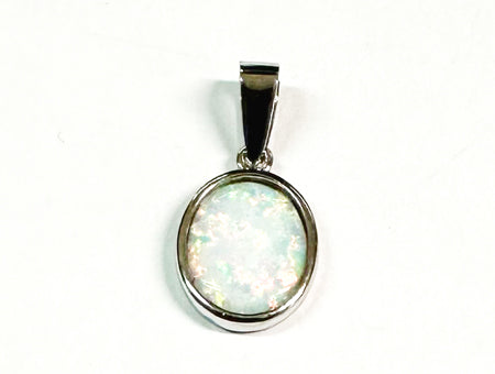 Opal Silver Earring