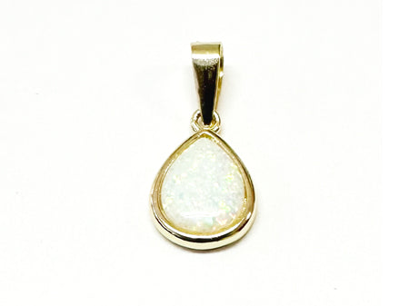 Opal Yellow Plated Silver Pendant