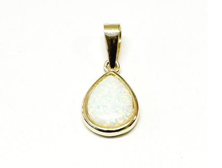 Opal Yellow Plated Silver Pendant