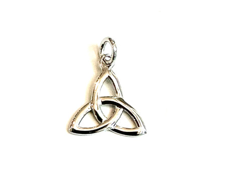 9CT White Gold Trinity Knot Pendant