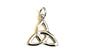 9CT White Gold Trinity Knot Pendant