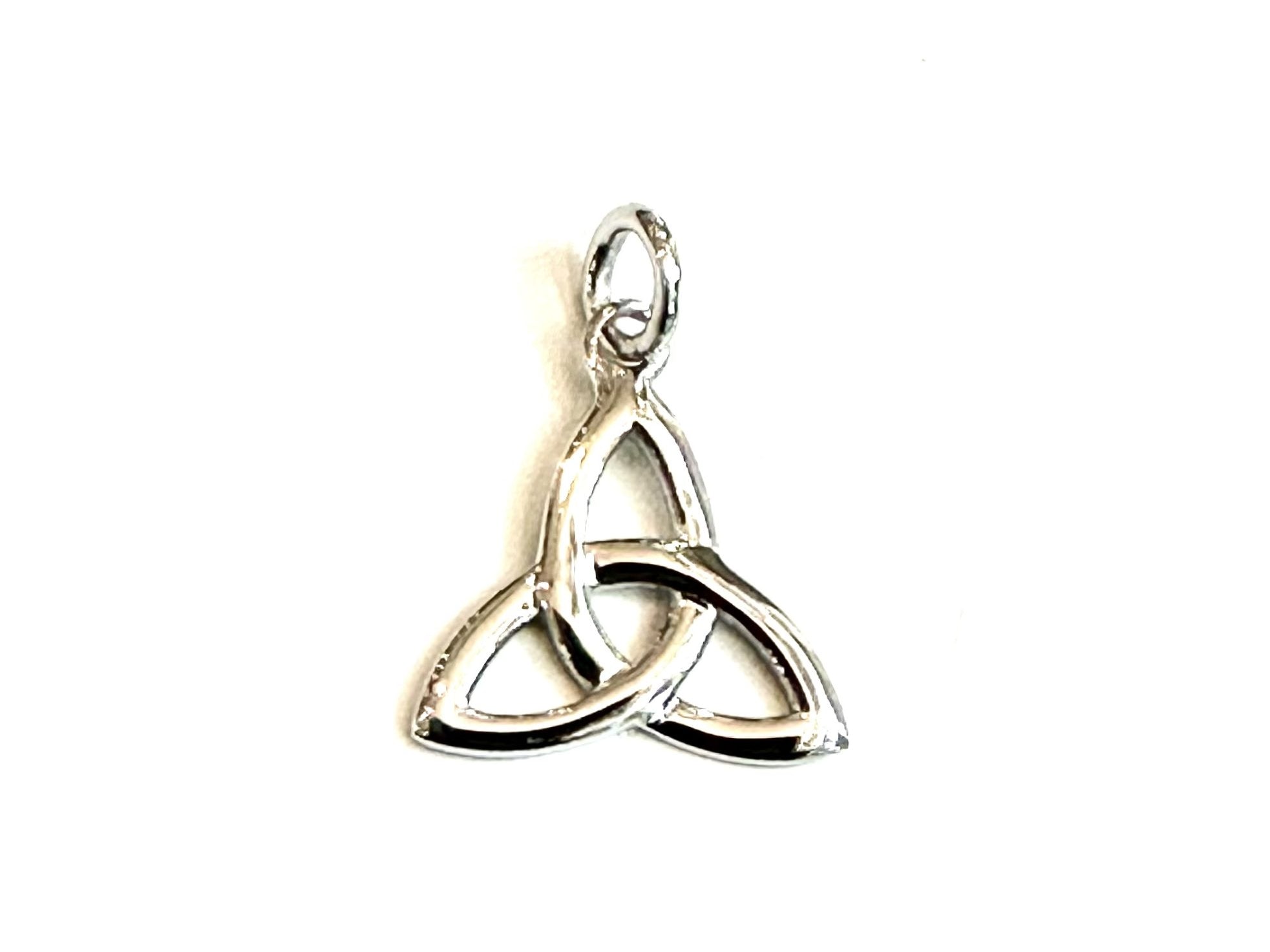 9CT White Gold Trinity Knot Pendant