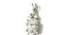 9 CT White Gold Cz Pendant