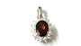 9 CT White Gold Garnet Pendant