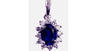 9 CT White Gold Pendant Chained