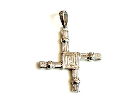 9CT White Gold St Bridget’s Pendant