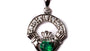9CT White Gold Claddagh Pendant. 1.15