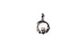 9CT White Gold Claddagh Pendant 0.70gms