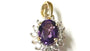 9 CT Yellow Gold Amethsyt Pendant.