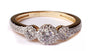 9ct Yellow Gold Cz Ring.