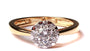 9ct Yellow Gold Cz Ring.