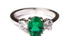9ct White Gold Cz Ring.