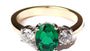 9ct Yellow Gold Cz Ring.