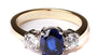 9ct Yellow Gold Cz Ring.