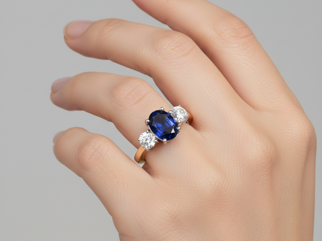 9ct Yellow Gold Cz Ring.