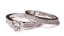 9ct White Gold Cz Ring.