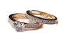 9ct Yellow Gold Cz Ring.