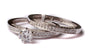 9ct White Gold Cz Ring.