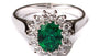 9ct White Gold Cz Ring.