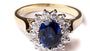 9ct Yellow Gold Cz Ring.