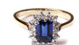 9ct Yellow Gold Cz Ring.
