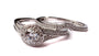9ct White Gold Cz Ring.