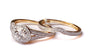 9ct Yellow Gold Cz Ring.