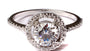 9ct White Gold Cz Ring.