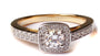 9ct Yellow Gold Cz Ring.