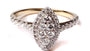 9ct Yellow Gold Cz Ring.