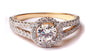 9ct Yellow Gold Cz Ring.