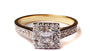 9ct Yellow Gold Cz Ring.