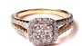 9ct Yellow Gold Cz Ring.