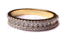 9ct Yellow Gold Cz Ring.
