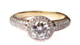 9ct Yellow Gold Cz Ring.