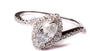 9ct White Gold Cz Ring.