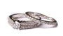 9ct White Gold Cz Ring.