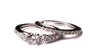 9ct White Gold Cz Ring.