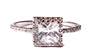 9ct White Gold Cz Ring.