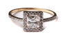 9ct Yellow Gold Cz Ring.